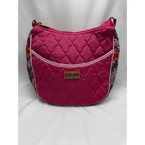 Cinda B Purse Classic Crossbody Calypso NWT Pink Floral Nylon Travel Vacation